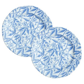 [해외] 영국 포트넘앤메이슨 벌리 프루누스 사이드 플레이트 블루 접시 2개 Burleigh Prunus Side Plate
