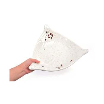 가정 419EJT99 업소용 살무문양 멜라민 삼각 반찬접시 32x31.5cm