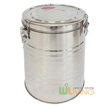 스테인리스 이중국통 40호(국100인분) WL-1096 보온용 보냉용 국통