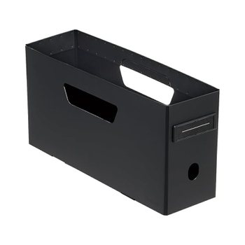 [해외] 리히트 러브 수납 BOX 상자 파일 로우 타입 A4 블랙 F-290-24 정리 구