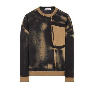 스톤아일랜드 23 627T2 7815627T2 V0098 에어브러쉬 이펙트 가먼트다잉 배지 맨투맨