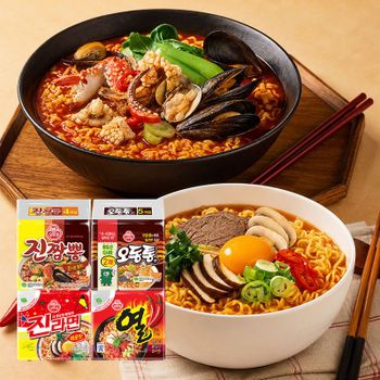 오뚜기 라면 맵부심 세트 총 19개입 (진라면 매운맛 5 + 열라면 5 + 진짬뽕 4 +..[36148393]