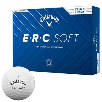 [해외] 캘러웨이 ERC 소프트 트리플트랙 2025년모델 골프공 12개들이 3피스 화이트