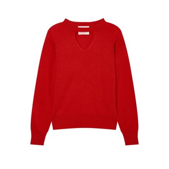 [시즌오프][LF몰단독][ABSOLUT CASHMERE] 레드 단색  CWSW3F558R2