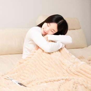 포그밍L 전기 담요 온열 캠핑 휴대용 사무실 가정용 무릎 전기요 물세탁 타이머 온도조절