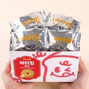 아트박스/과자천국 버터링 골드 22g 8개입