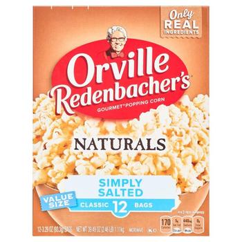 [해외] 미국직구 Orville Redenbacher`s 오빌렌덴바커 내추럴 심플리 솔티드 팝콘 클래식 93g 12입