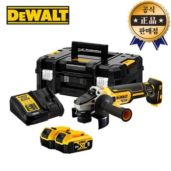 디월트 충전그라인더 DCG405P2 5.0AH 2배터리 125mm 브러쉬리스 연마작업 절단공구 18V