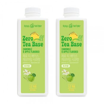 메가커피 서울팩토리 캐모마일사과향 제로 티베이스 1.2kg 2개세트