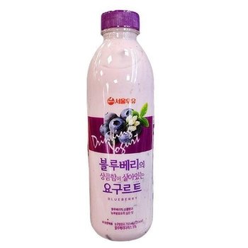서울우유 블루베리 상큼 요구르트 750ml x 2개 tx49858