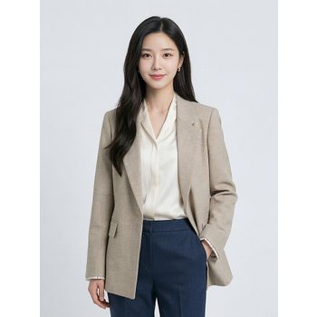 프렐린 박시한 폴리혼방 자켓-R1KE241150B