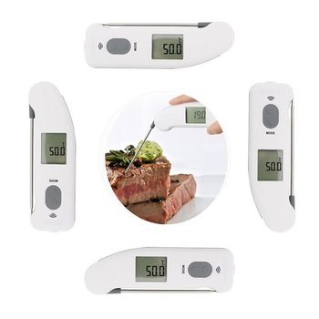 자동회전 섭씨변환 탐침형 온도측정기 요리온도계 다용도온도계 막대형온도계 바베큐온도계