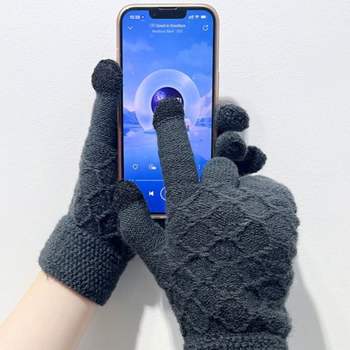 TOUCH 714FBA65 손목 라벨 장갑 마름 디자인 겨울 방한