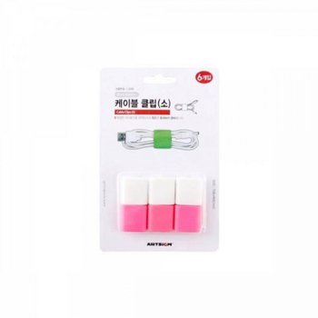 아트사인 케이블클립 소 정리24x25x11mm 6입 9960 X ( 2매입 )