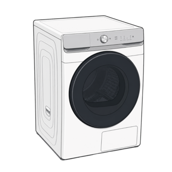 삼성 AI 건조기 21kg 대용량 화이트 DV21DG8600BW 1등급 으뜸효율가전