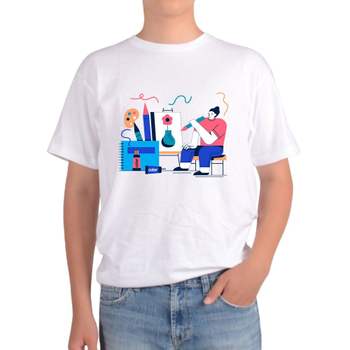 오트밀 반팔티 자기주도학습 자기계발 홈스쿨링 그림 아동반팔티