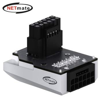 450W 12VHPWR 변환 어댑터 (화이트 STD 90도) 네트워크용품 랜용품 pc용품 pc주변기기