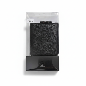 겔럭시 플립3 전용 카드 슬롯 링 케이스 충격 흡수 범퍼 핸드 스트랩 겸용 손가락 걸이