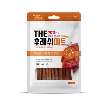 도기프렌드 첼시 더 후레쉬미트 져키칸식 오리 100gx10개 강아지 간식