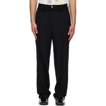 [해외] MM6메종마르지엘라 블랙 리플레이스드 웨이스트 슬랙스 SH0KA0062 MTN133 961 Black/Black