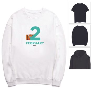 키밍 맨투맨 후드티 February 2월 졸업 시즌