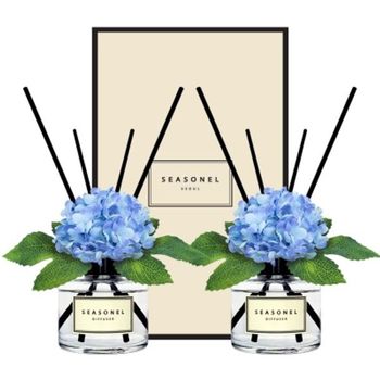 시즈넬 더블 선물세트디퓨저120ml 미니수국스카이블루