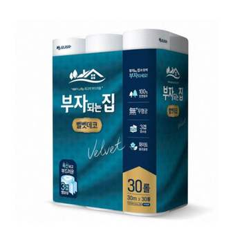 3겹고급화장지 대용량30롤 벨벳촉감화장지 모나리자 고급화장지 3겹30롤 두루마리 휴지 30롤
