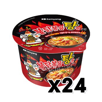 불닭볶음탕면 큰사발 컵라면 120g x 24개