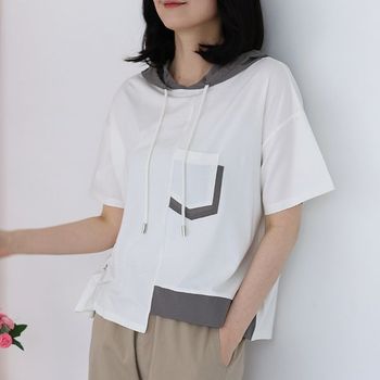 티아니 후드 반팔티셔츠 NTS106_P360099431