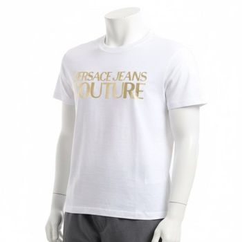 VERSACE 25 Institutional Logo T-Shirt 78GAHT05CJ00T G03 인스티튜셔널 로고 티셔츠 854203