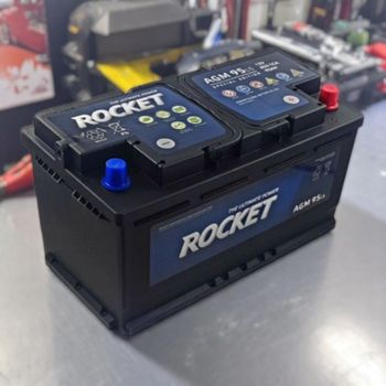 로케트 자동차배터리 AGM 95 차량용 교체 밧데리