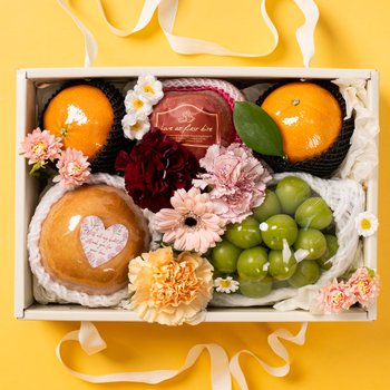 [SSG상품권증정이벤트][바로배송/과일바구니]꽃바구니 혼합 과일선물세트 A