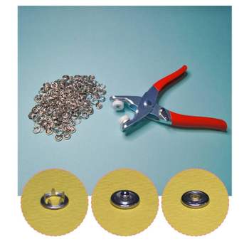 TBZ 3초컷 만능 똑딱이단추 스냅단추 달기 수선 펀칭기 단추50개포함