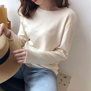 루즈핏 IG64AK74 여성 티셔츠 가을 니트티 여자 긴팔 티셔츠