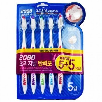 2080 XNKZ3538 오리지날 칫솔 탄력모 5입 2개 특별기획(888858)