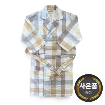 송월 체크 가제가운