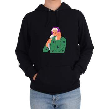 기모후드티 헤드폰 MZ세대 패션 학생 등교 도서관 음악그림 다양한