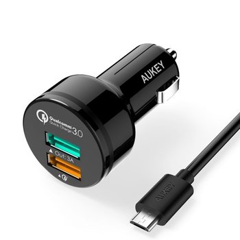 (Aukey) 퀵차지3.0 2포트 차량용 충전기 정품 AIC