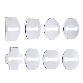 현대 JBI008K1 도어 스트라이커 커버 덮개 도어락 튜닝 캡 크롬