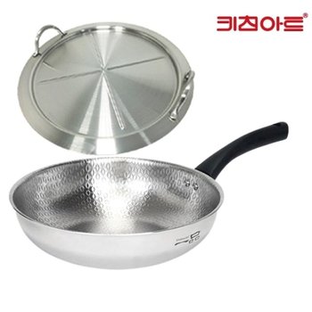 키친아트 일품 IH 엠보 통5중 궁중팬 28CM-스텐커버