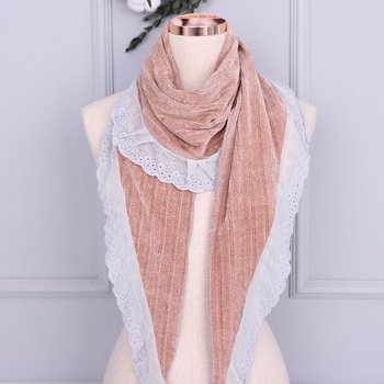 앙상블 산 벨벳 스카프 머플러 겨울 목도리 고급dys 울 큐빅 땡땡이 스키니 고급 링 타이 스카프