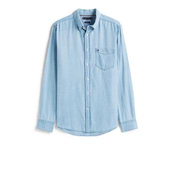 [해외] 25FW 타미힐피거 셔츠 MW0MW40499 0GZ LIGHT BLUE INDIGO