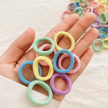 심플 DM27JG54 머리끈 통통 헤어끈 무매듭 도넛링 100P