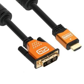 NETmate 케이블 Metal DVI Gold to HDMI 1m dvi케이블 hdmi케이블 rgb케이블 dvitohdmi