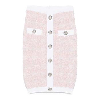 [해외] 발망 미디 스커트 FF1LC016KI72OIN Nude Neutrals