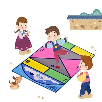 어린이 보드게임 전통게임 전통 민속 사방치기 놀이 몽키잰가