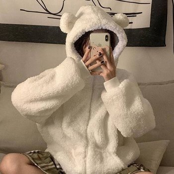 Anerkennung 여성 후드 후리스 집업_20341633_667501