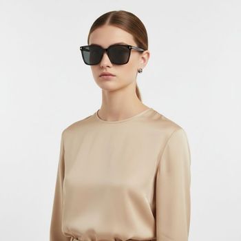 톰 포드 아이웨어 TF1132K 05V 스퀘어 뿔테 오버사이즈 선글라스