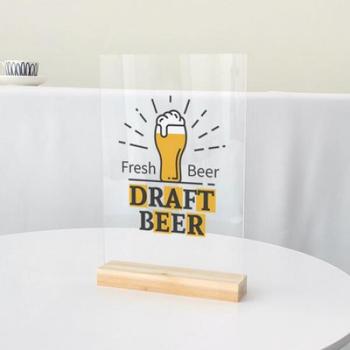 아트박스/꾸밈 pr091-아크릴스탠드액자20CmX30Cm_신선한생맥주