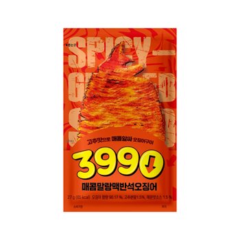3990 매콤말랑 맥반석오징어 27g x 6개